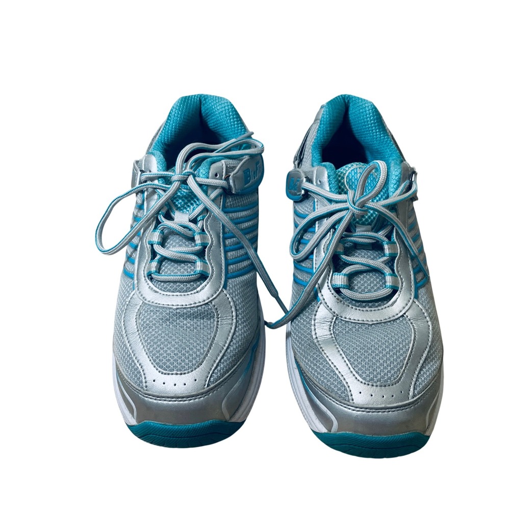Orthofeet BioFit 975 Womens 10 Silver Teal Walking Shoes Orthopedic Sneakers